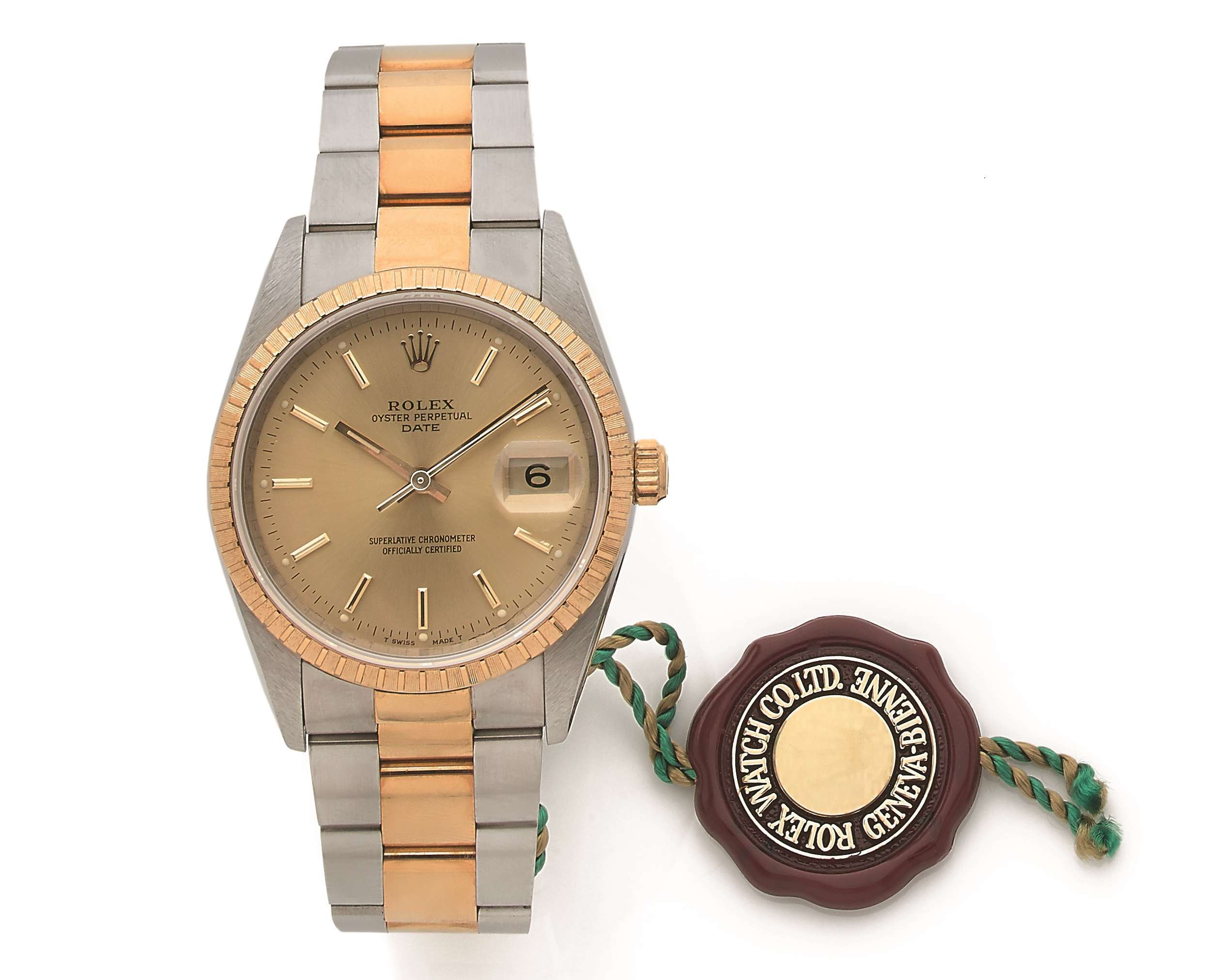 O - ROLEX  Oyster Perpetual Date, ref. 15223, n° E803194
