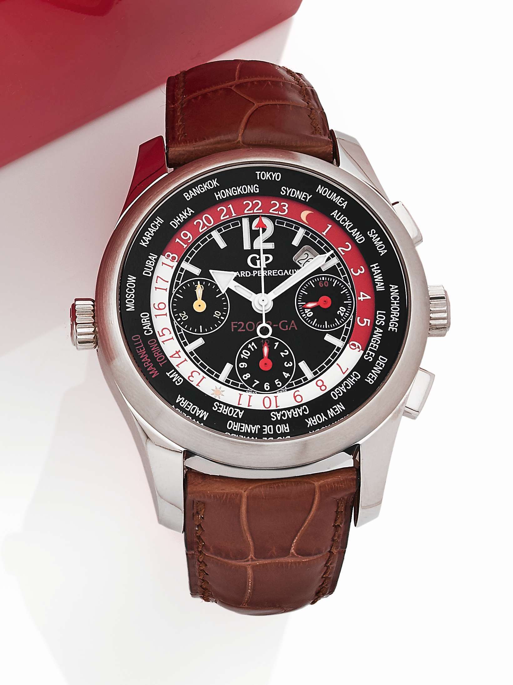 O - GIRARD PERREGAUX pour FERRARI  Heure Universelle, ref. 4980, n° 22/25