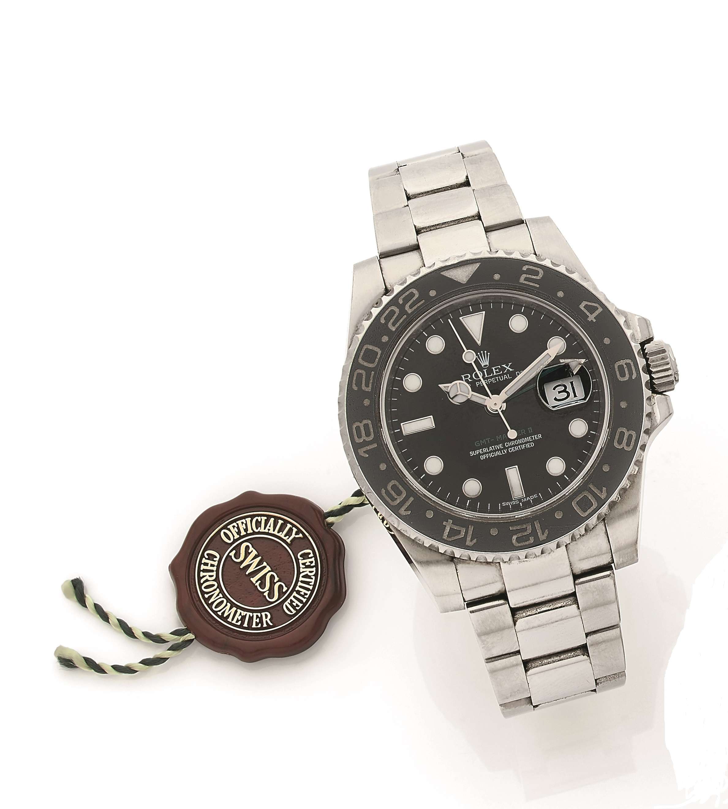 ROLEX  GMT Master II, ref. 116710LN, n° V472596
