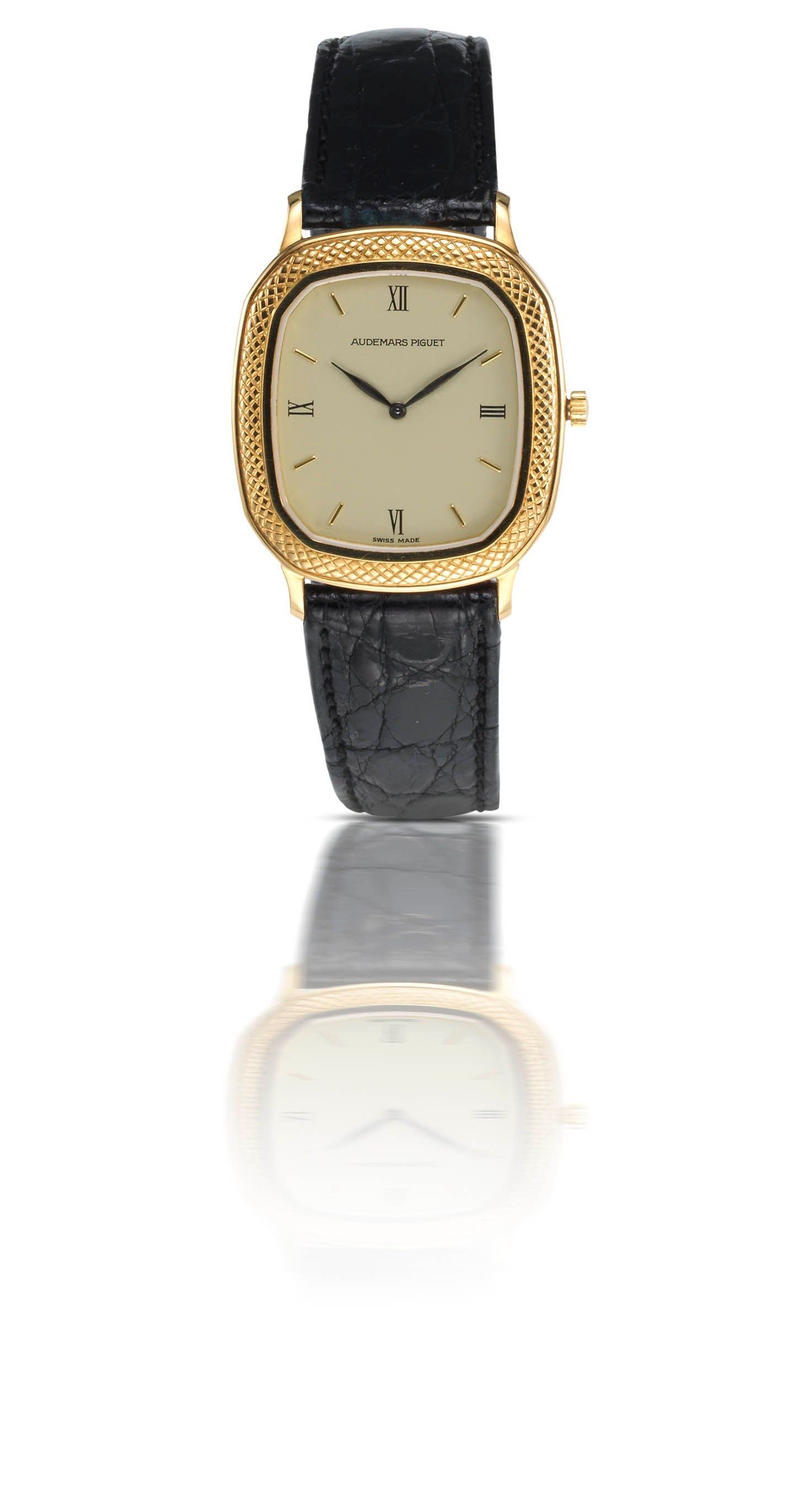 Audemars Piguet. An 18ct gold manual wind wristwatch Case No.D548, Movement No.366153, Circa 1990