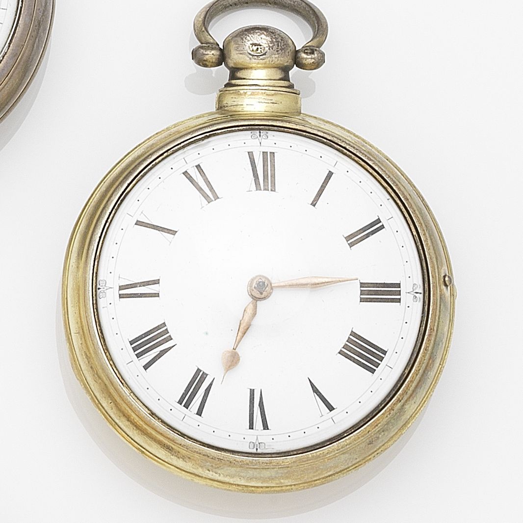 Richard Tompion, London. A gilt key wind pair case pocket watch Movement No.5594, Circa 1800