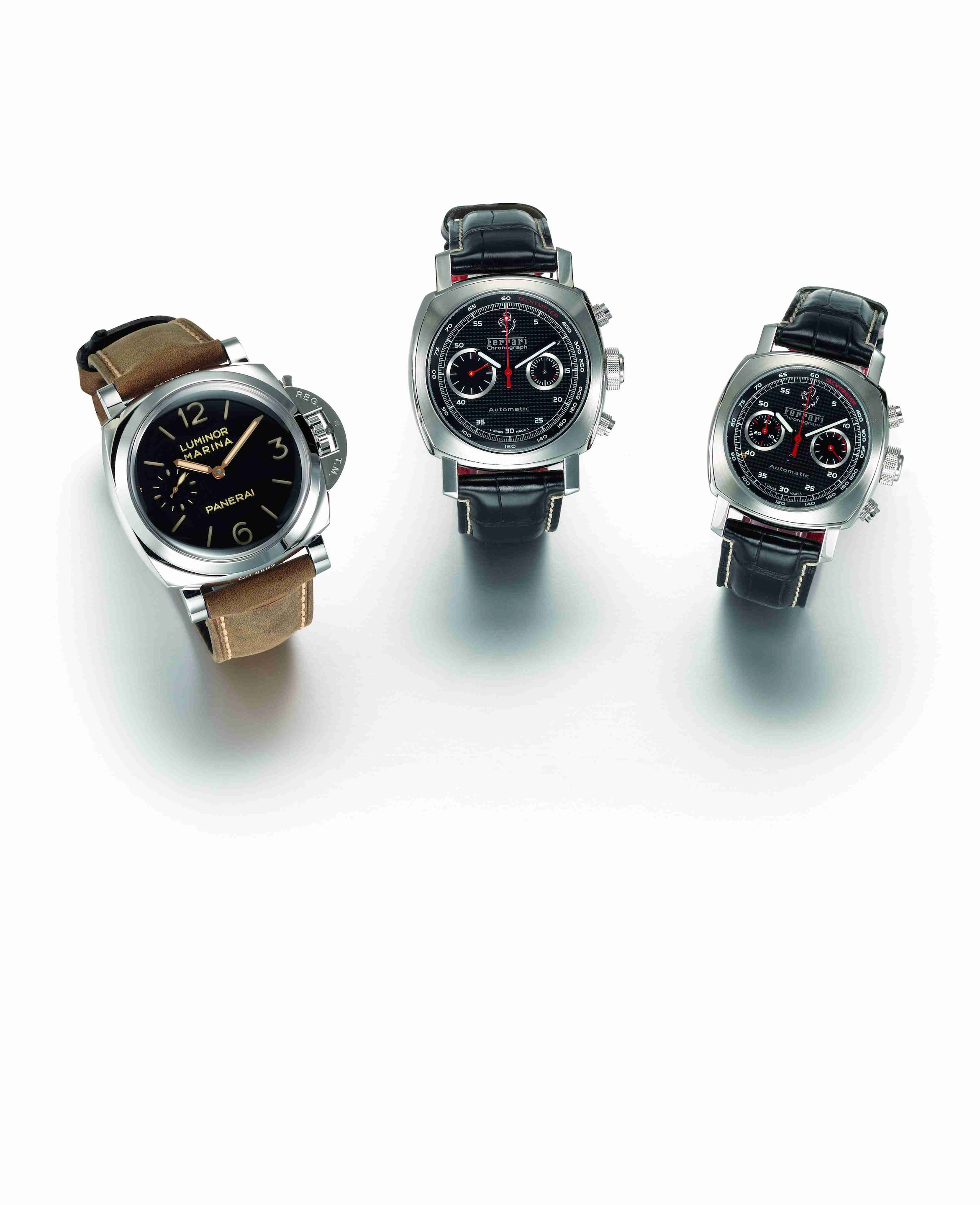 Ferrari Engineered by Officine Panerai. A stainless steel automatic chronograph wristwatch with box and papers Granturismo Chronograph, Ref:FER00004, Case No.BB1228941, Movement No.462667, Millesimation No.B406/800, Circa ...