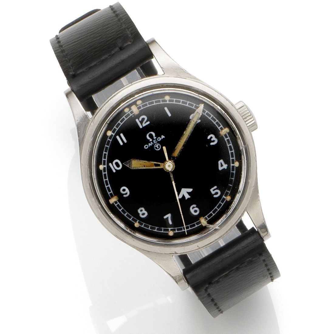 Omega. A stainless steel manual wind military issue wristwatch Ref:2777-1 SC, Movement No.13060568, Circa 1952