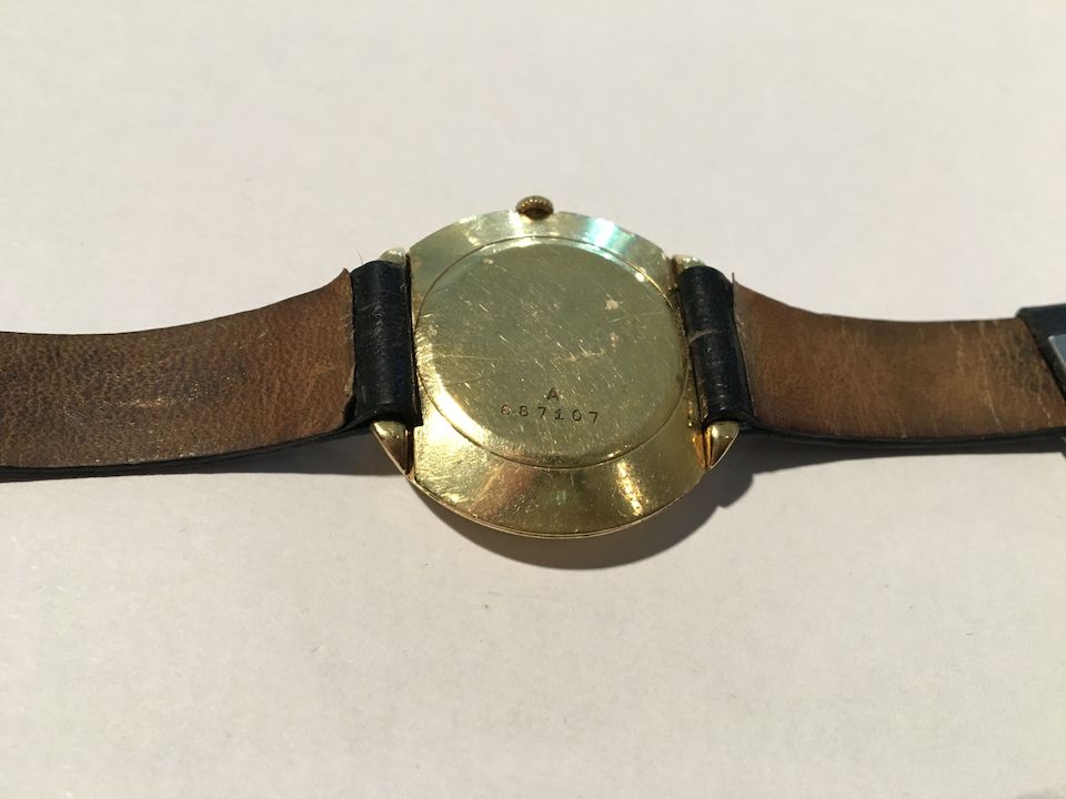 Jaeger-LeCoultre. An 18K gold manual wind mystery wristwatch Circa 1960