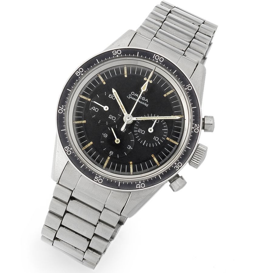 Omega. A stainless steel manual wind chronograph bracelet watch 'Ed White' Speedmaster, Case No.S105.003-63, Movement No.20525748, Circa 1963