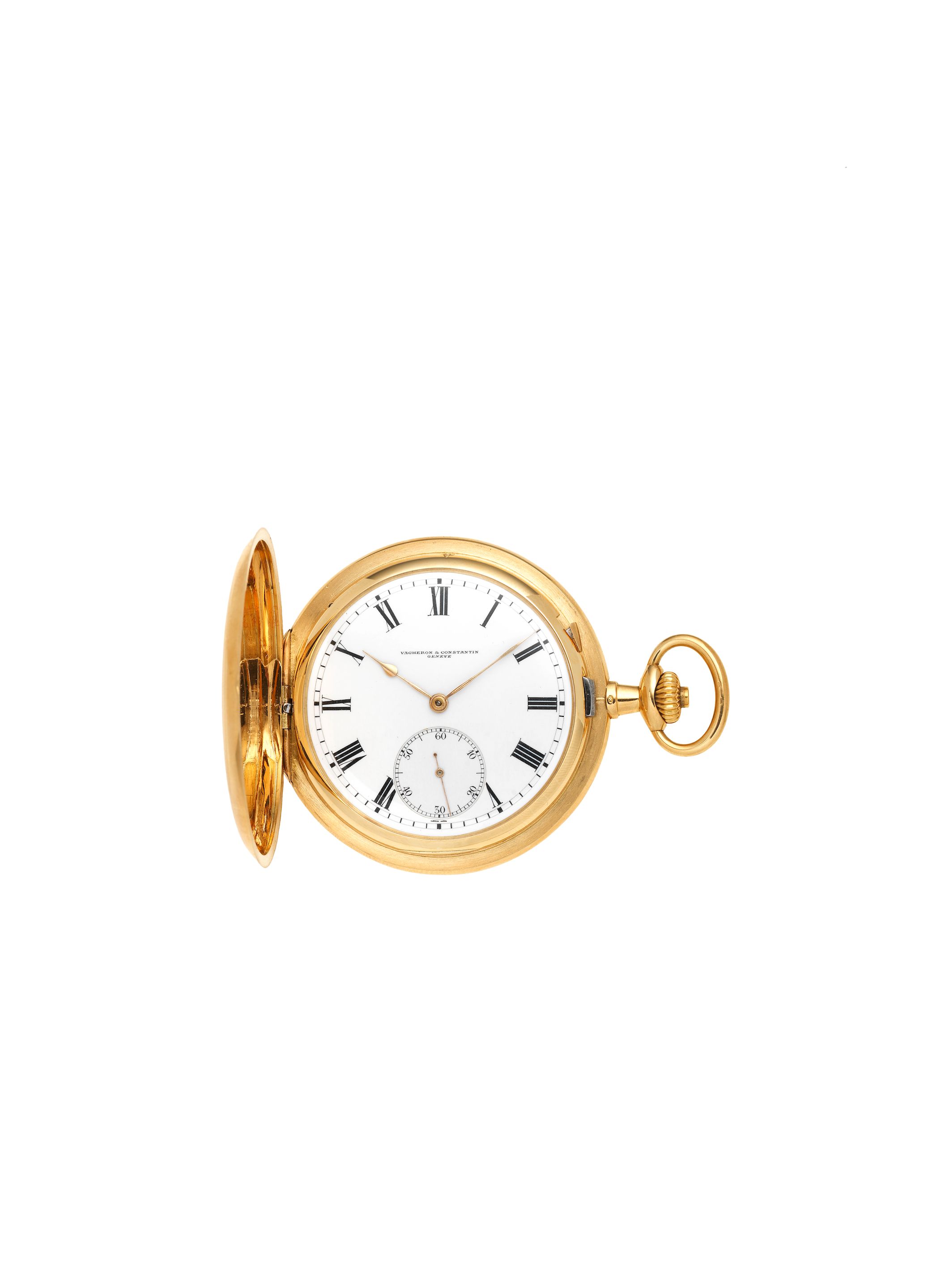 Vacheron & Constantin. An 18K gold keyless wind full hunter pocket watch Circa 1910