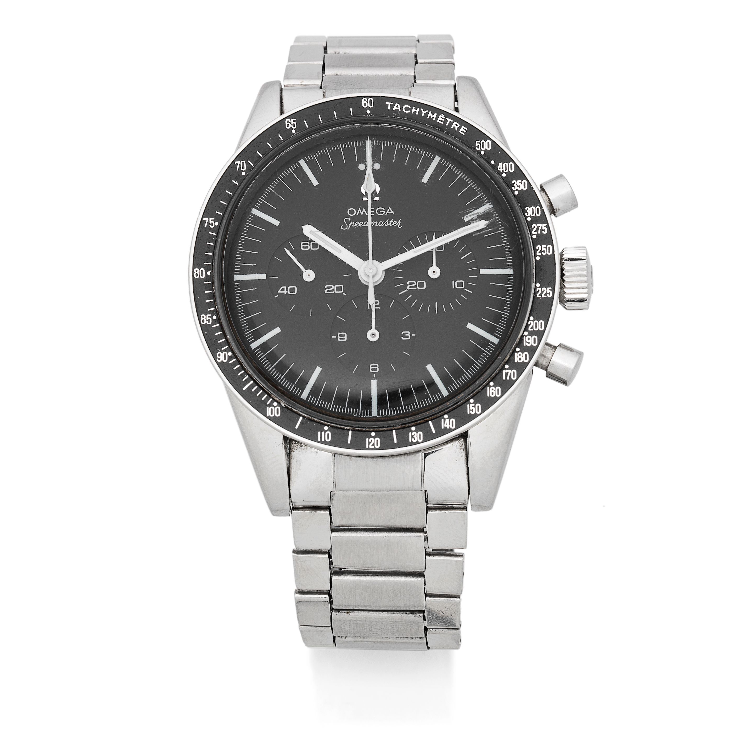 Omega. A stainless steel manual wind chronograph bracelet watch Speedmaster 'Ed White', Ref: ST105.003-65, Circa 1965