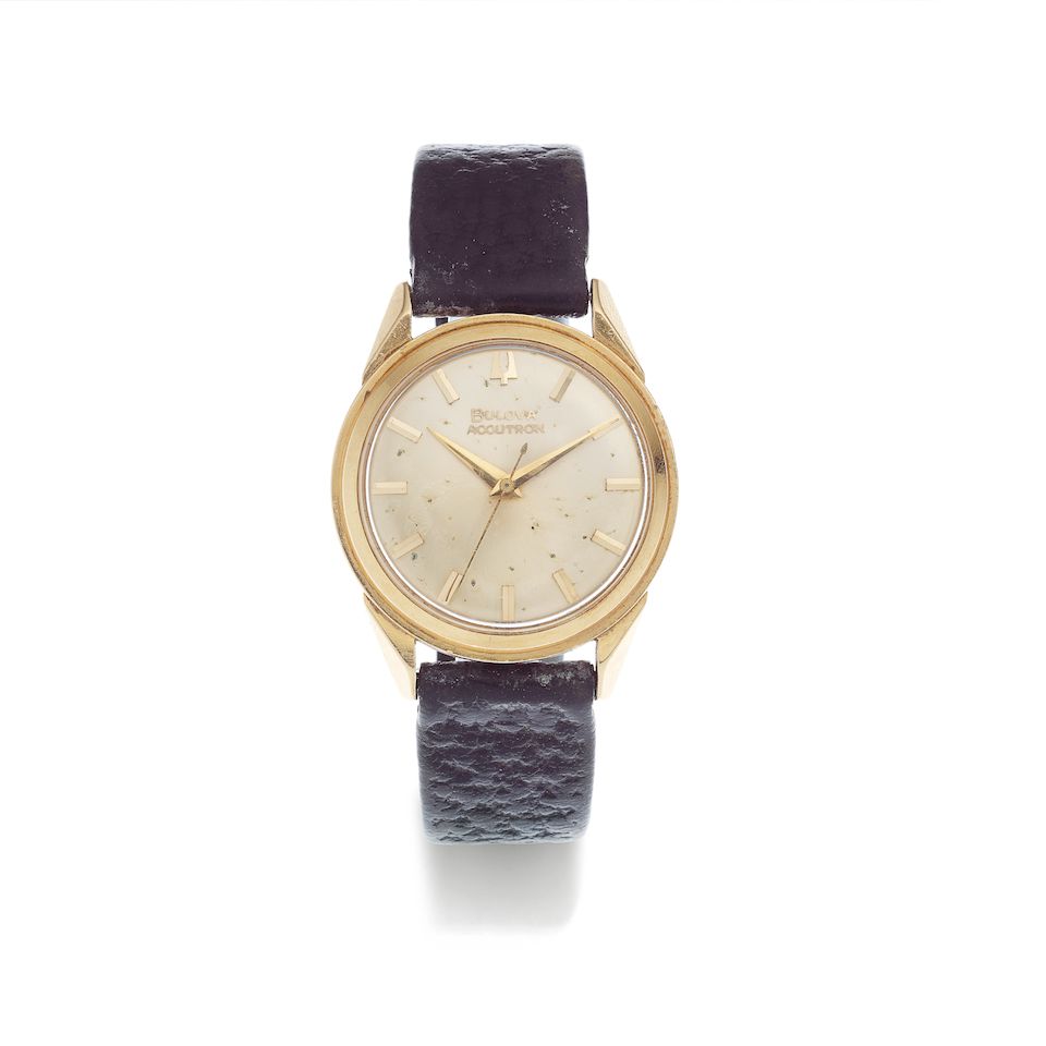 Bulova. An 18K gold quartz wristwatch Accutron, Circa 1961