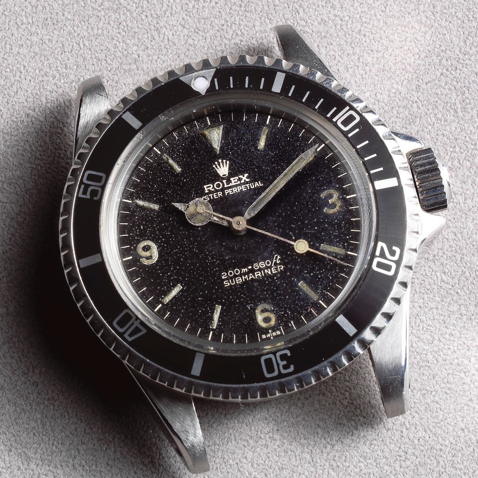 Rolex. An extremely rare stainless steel automatic watch Submariner 'Explorer Dial', Ref: 5513, Circa 1962