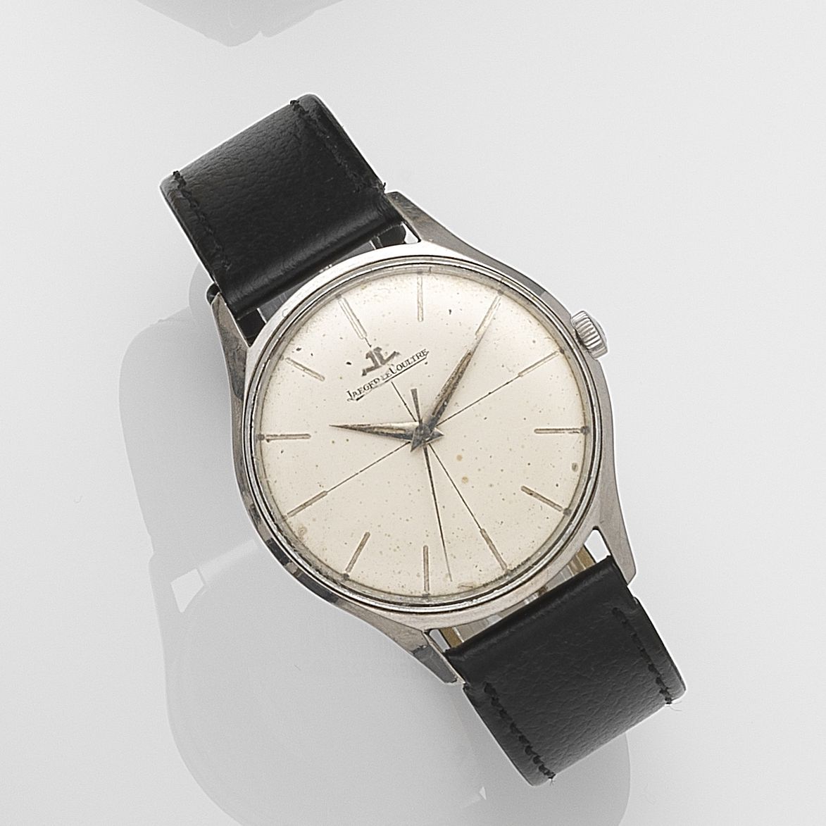 Jaeger-LeCoultre. A stainless steel manual wind wristwatch Case No.777591, Movement No.1423265, Circa 1951