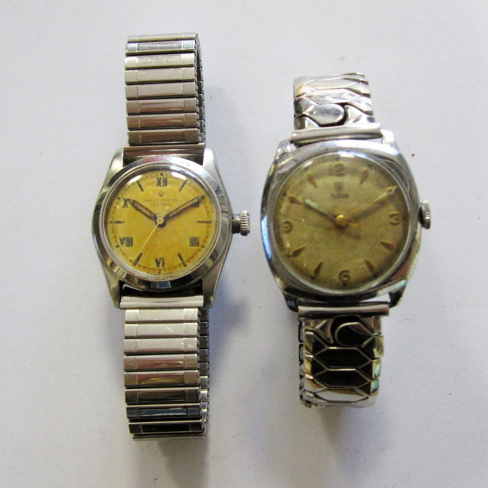 A lot of two early manual wind bracelet watches (AF)