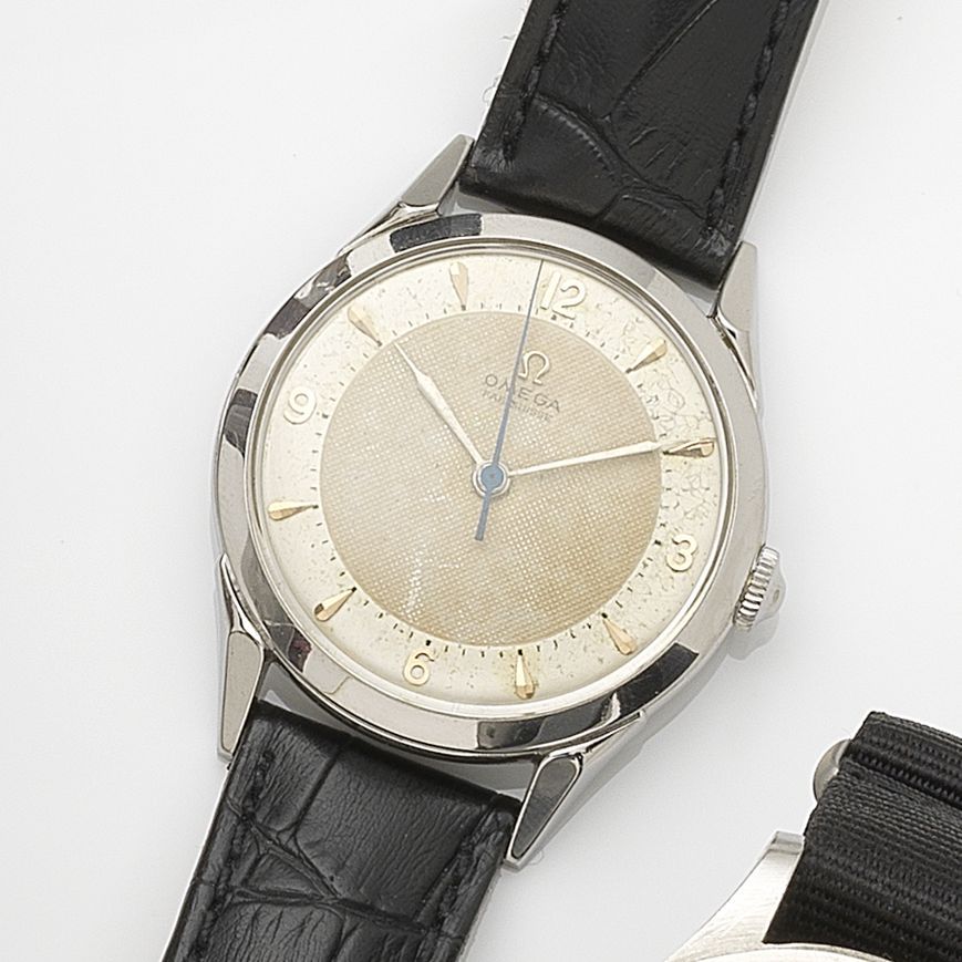Omega. A stainless steel manual wind wristwatch Ref:2608-7SC, Movement No.12800680, Circa 1950