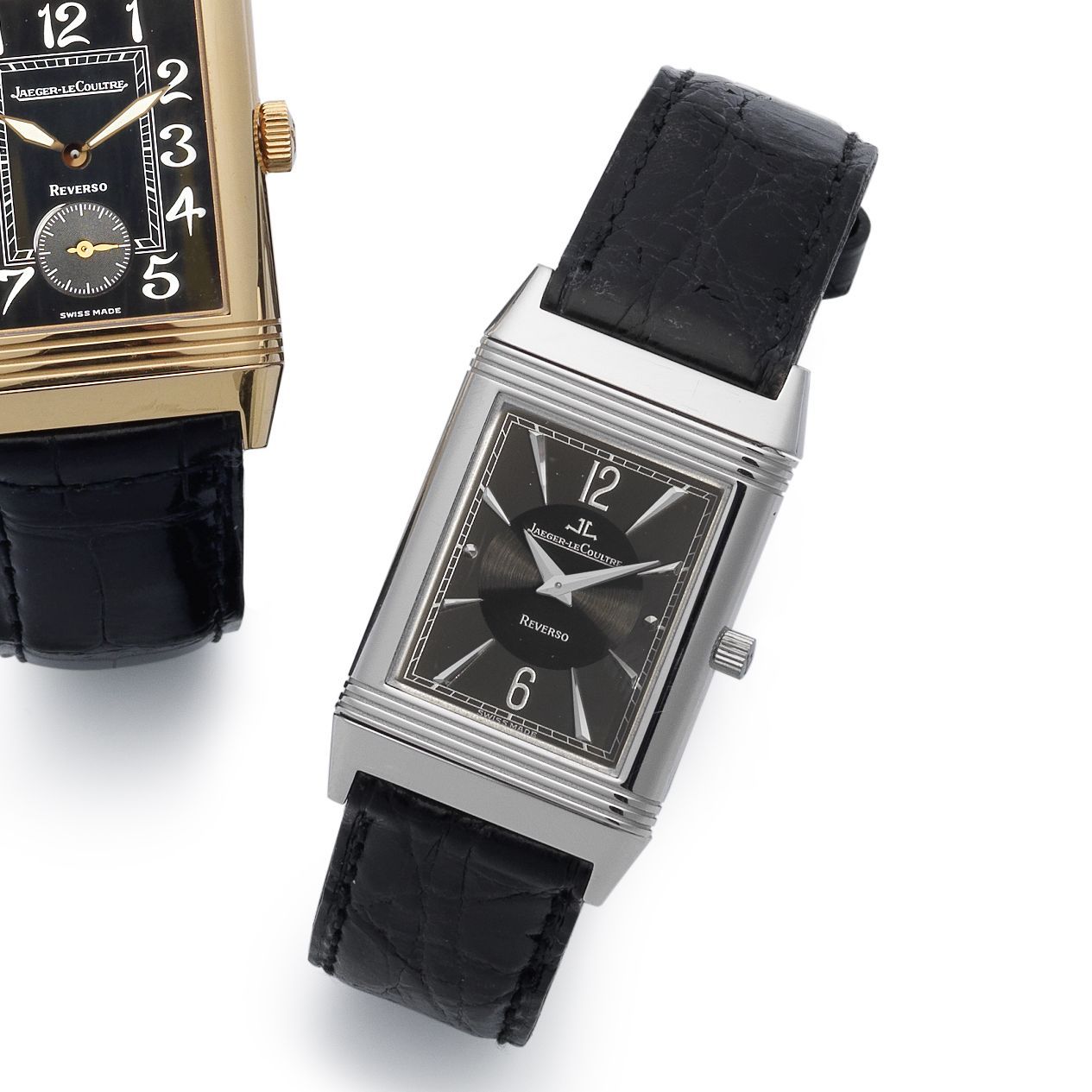 Jaeger-LeCoultre. An 18ct white gold manual wind reversible wristwatch Reverso, Ref:250.3.86, Case No.1707998, Circa 1998
