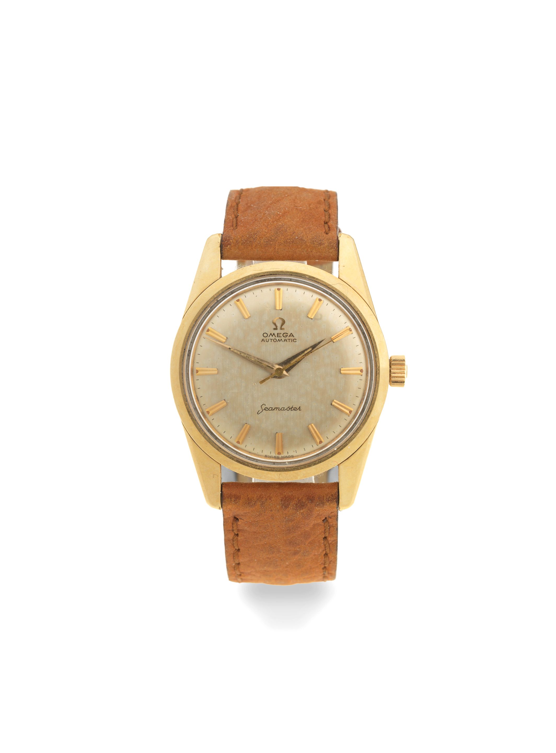 Omega. A gold plated automatic wristwatch Seamaster, Ref: 14700 61 SC, Circa 1960