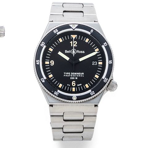 Bell & Ross by Sinn. A stainless steel quartz calendar bracelet watch with box and papers Type Demineur Professional, Ref:810.01415, Circa 1995
