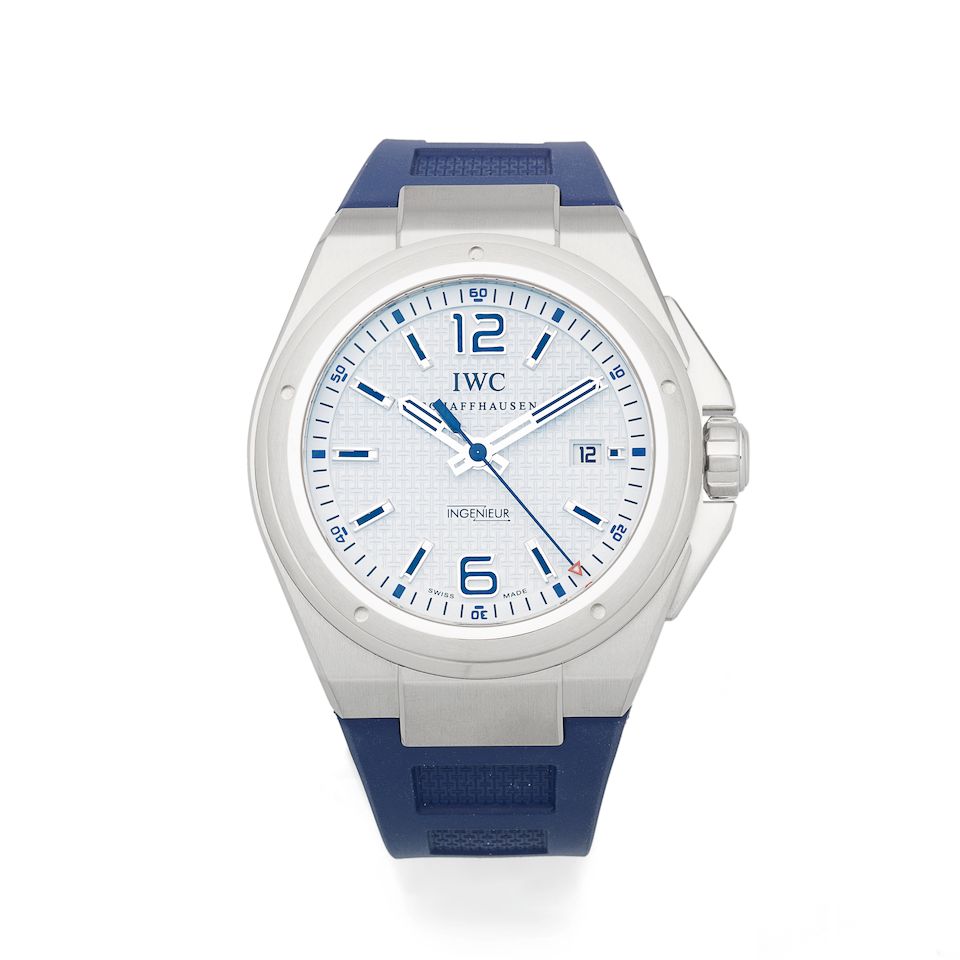 IWC. A limited edition stainless steel automatic calendar wristwatch Ingenieur Mission Earth Plastiki, No.0001/1000, Ref: 3236, Circa 2010