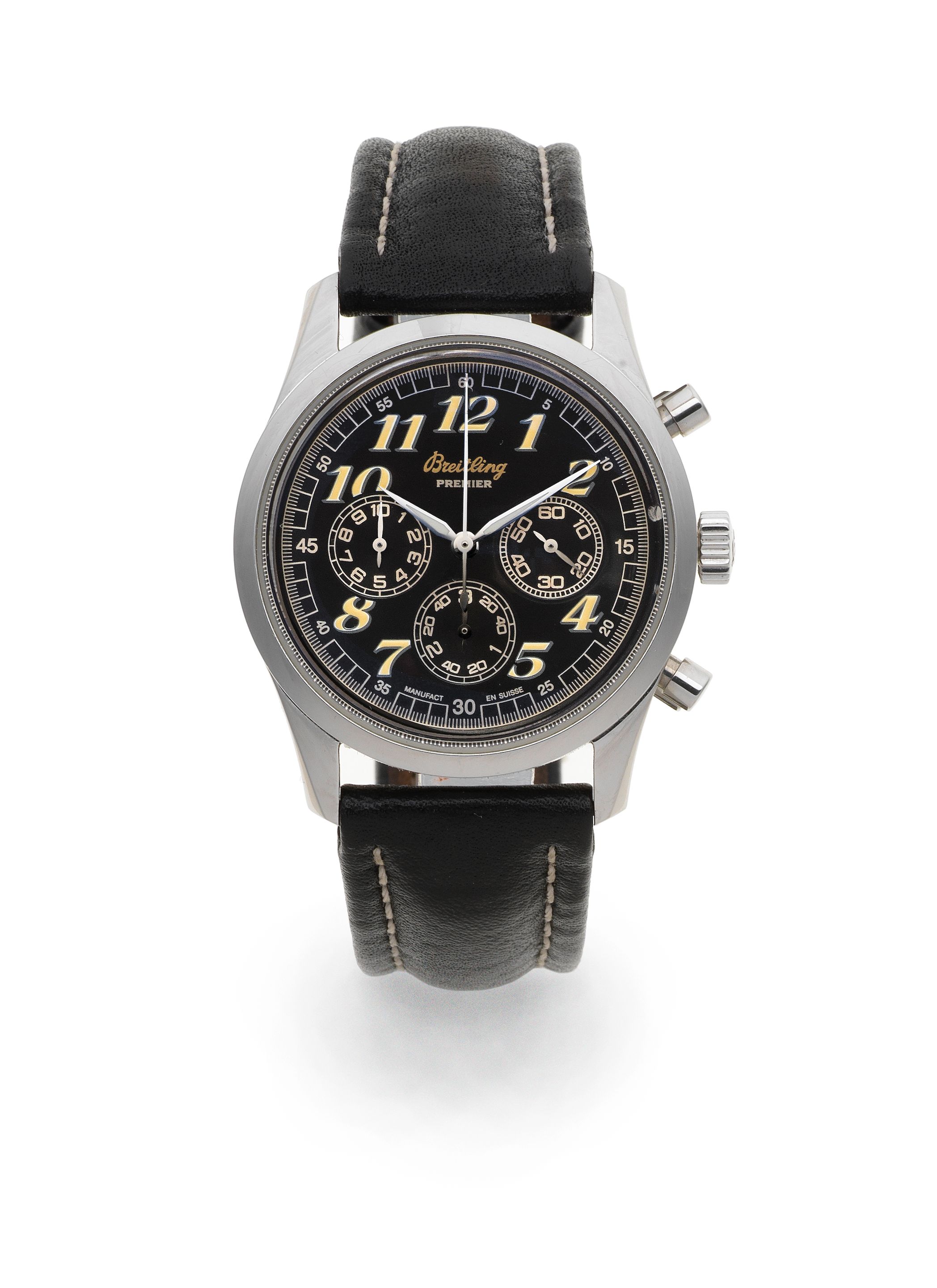 Breitling. A stainless steel automatic chronograph wristwatch Navitimer Premier, Ref: A40035 223, Circa 2000