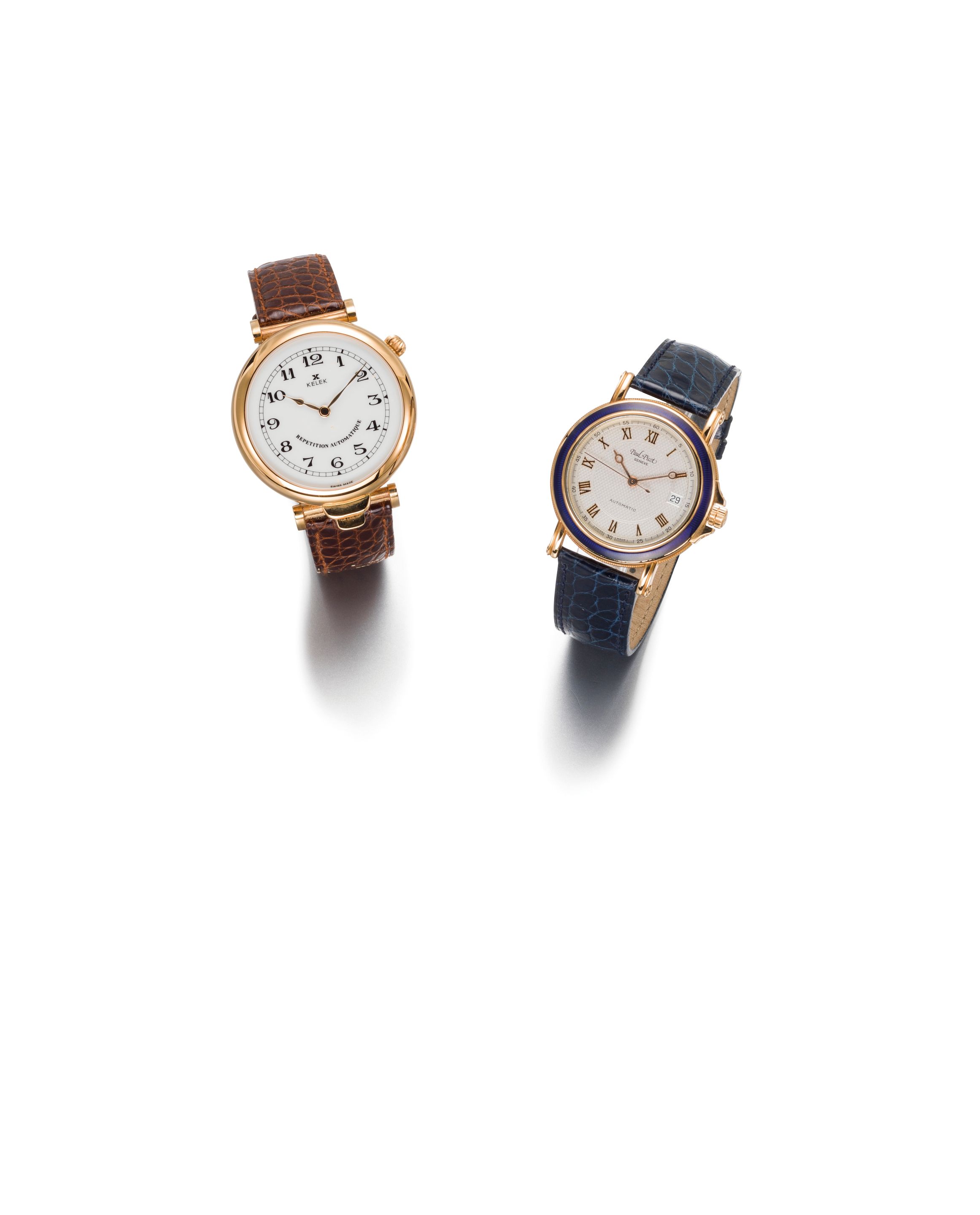 Kelek. An 18K gold automatic five minute repeating wristwatch with box and papers Ref:DK87-231A, Case No.149, Circa 2000