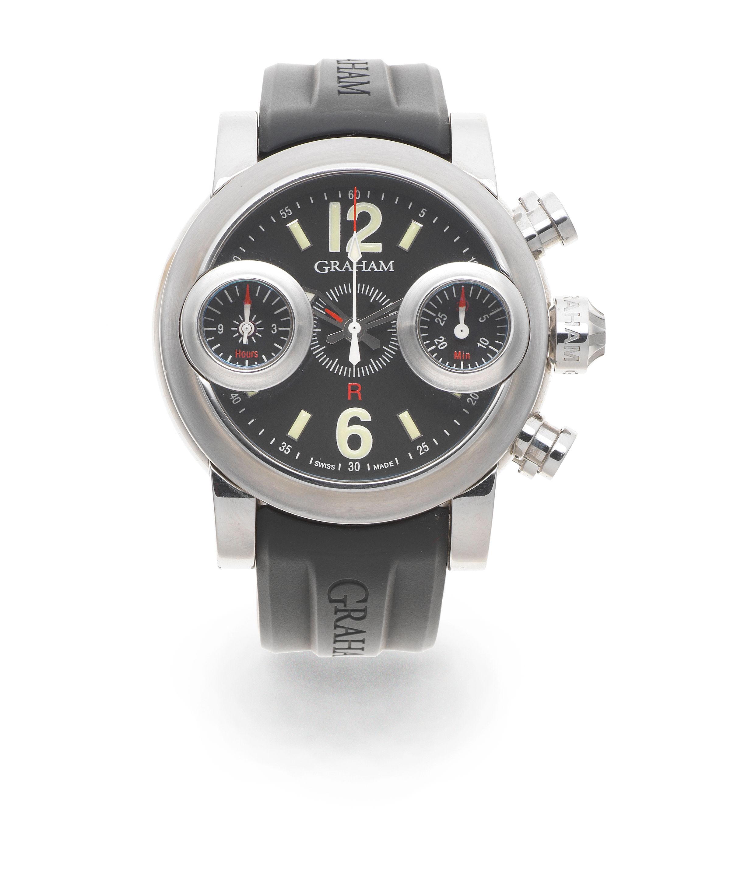 Graham. A stainless steel automatic chronograph wristwatch Chronograph Swordfish, Circa 2008