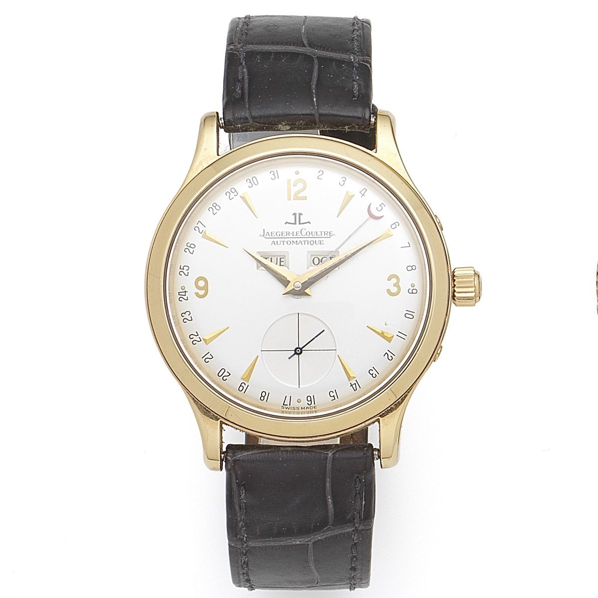 Jaeger-LeCoultre. An 18K rose gold automatic triple calendar wristwatch Master Control Master Date, Ref:140.2.87, Movement No.2572997, Sold 2001