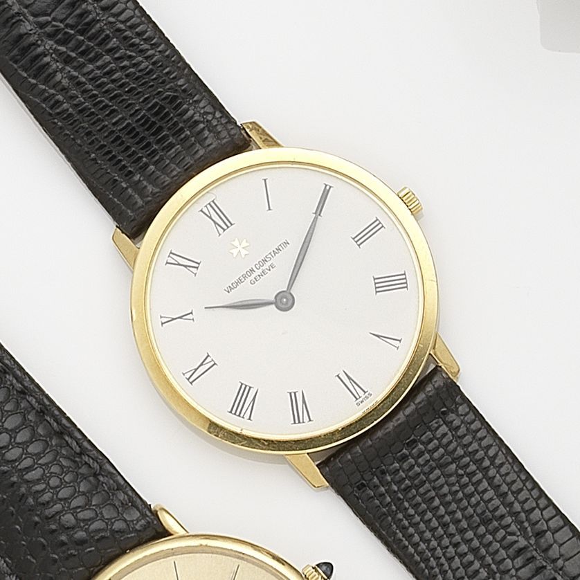 Vacheron & Constantin. An 18ct gold manual wind wristwatch Ref:33003, Case No.569466, Movement No.723185, Sold 3rd April 1985