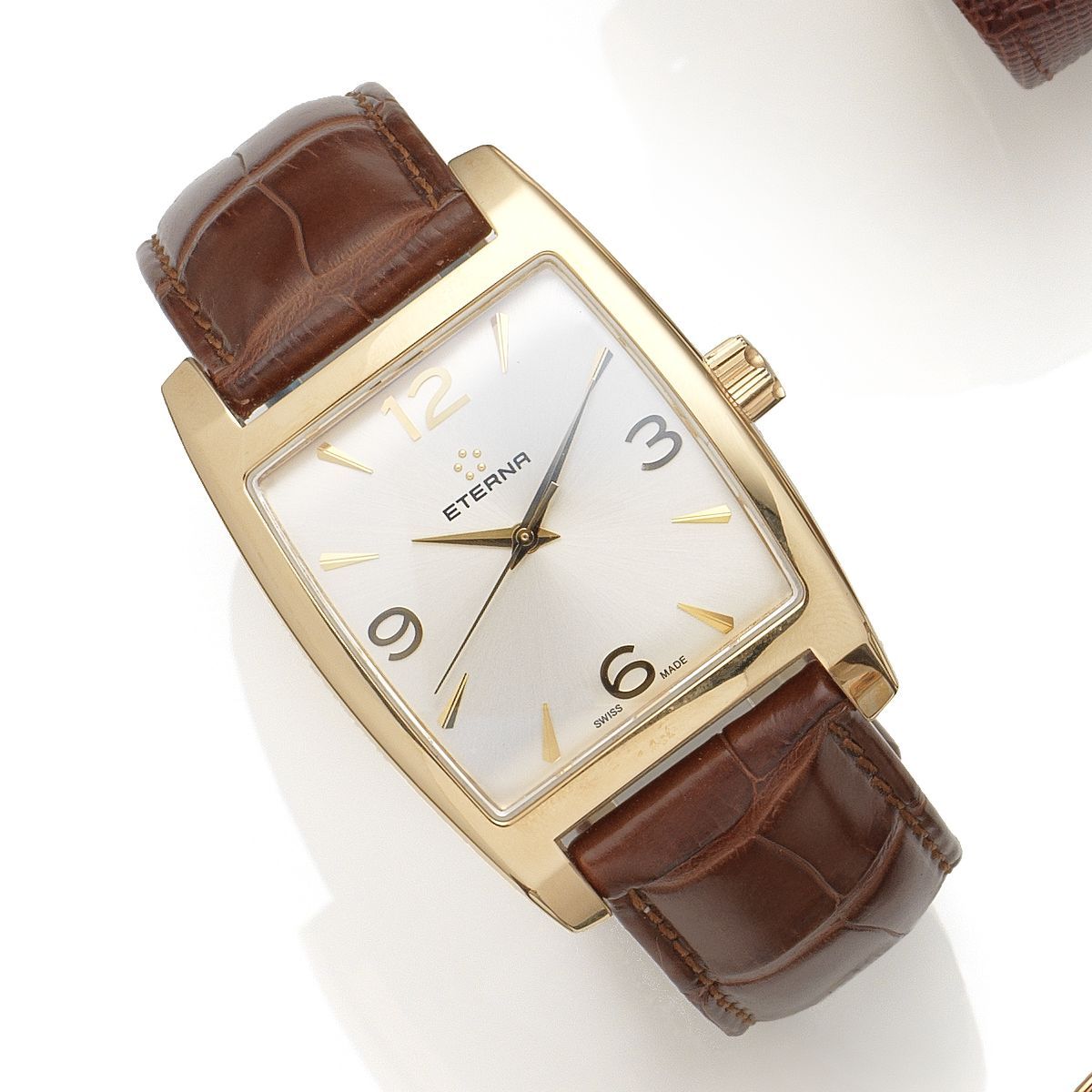 Eterna. An 18K rose gold manual wind wristwatch Ref:7710.69, No.13/75, Sold September 2008