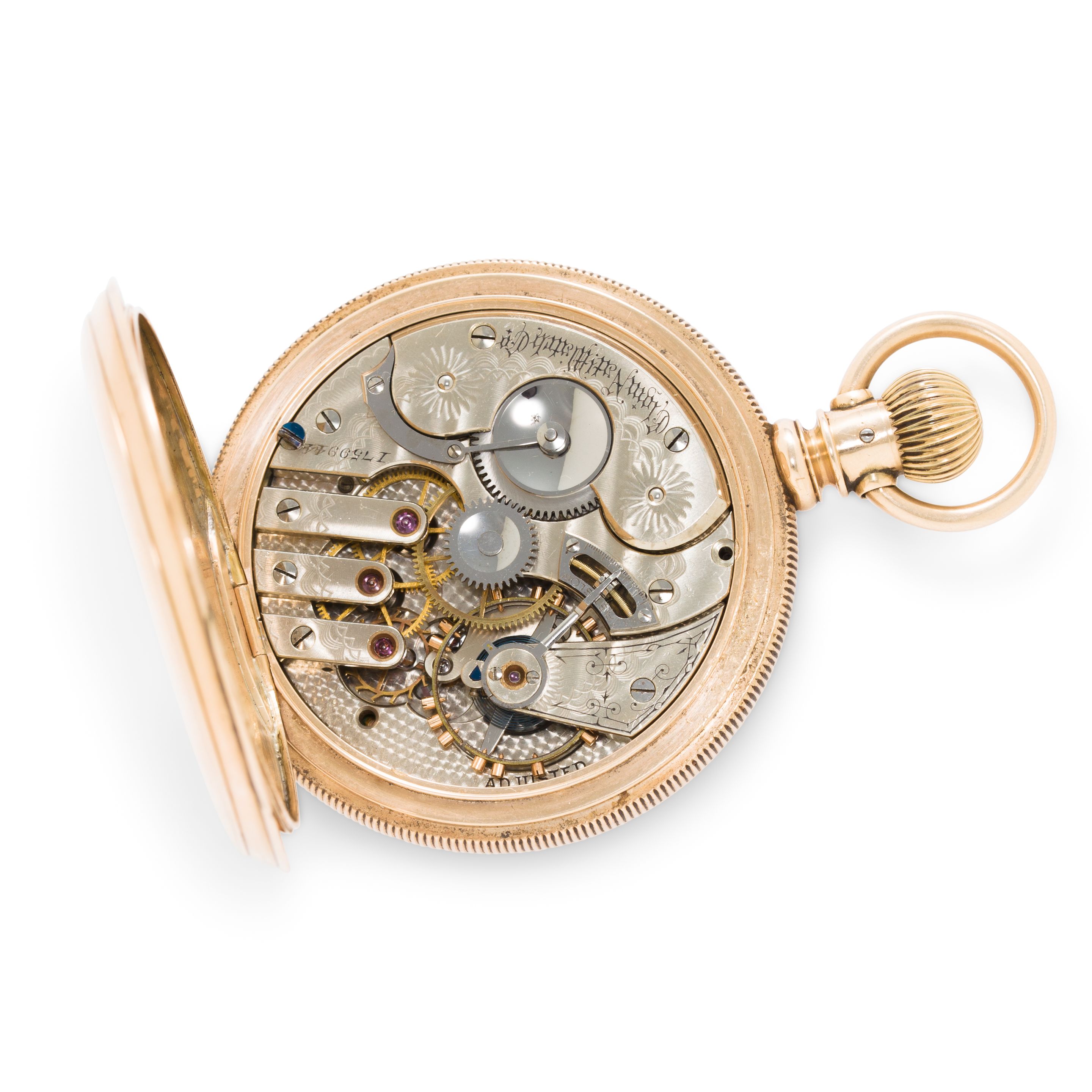 Elgin. A probably unique gold filled open face center seconds watch with convertible movementElgin Nat'l Watch Co., No. 1759944