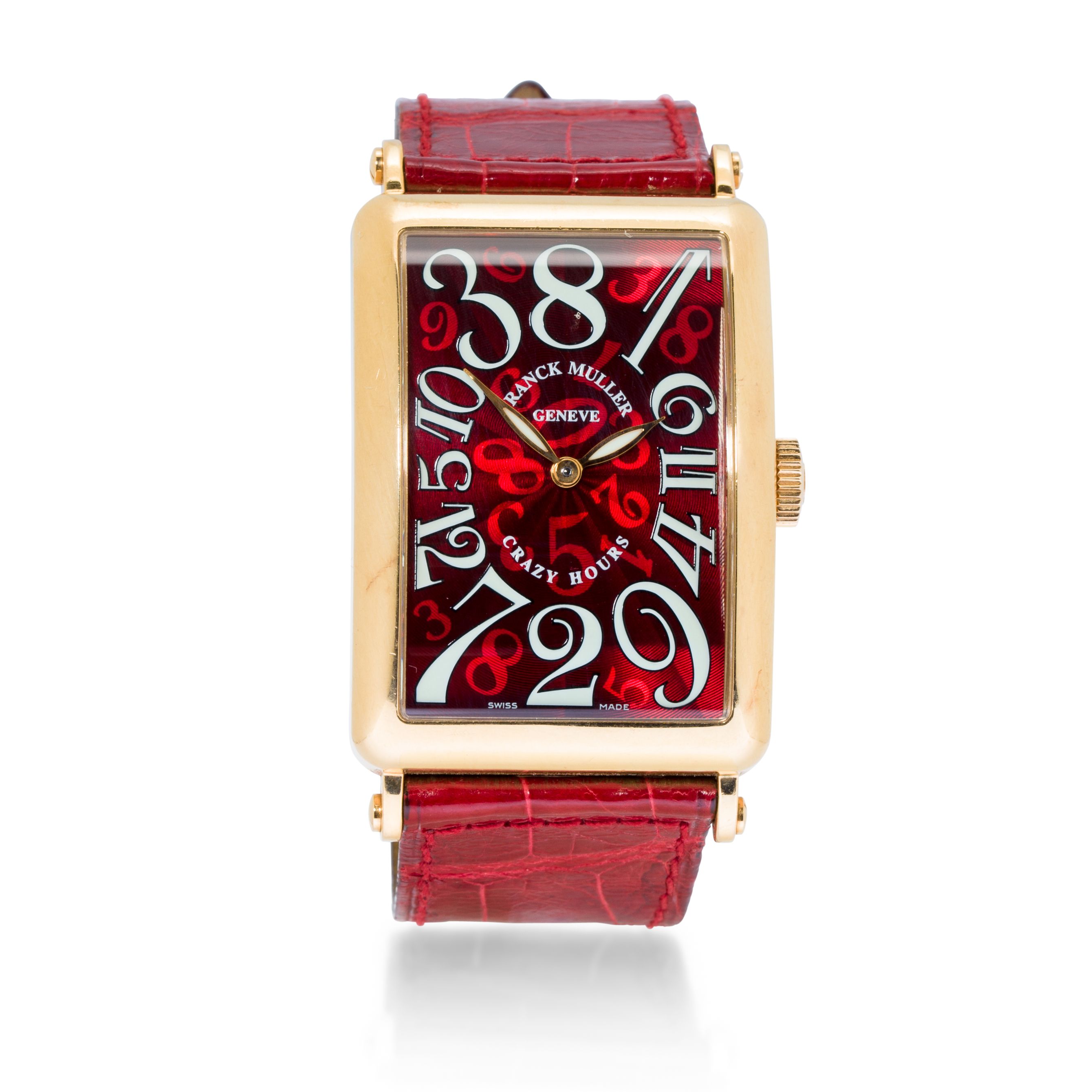 Franck Muller, Genève. A fine 18K rose gold automatic wristwatch with random jump hoursCrazy Hours, Ref:1200 CH, Long Island, No.195