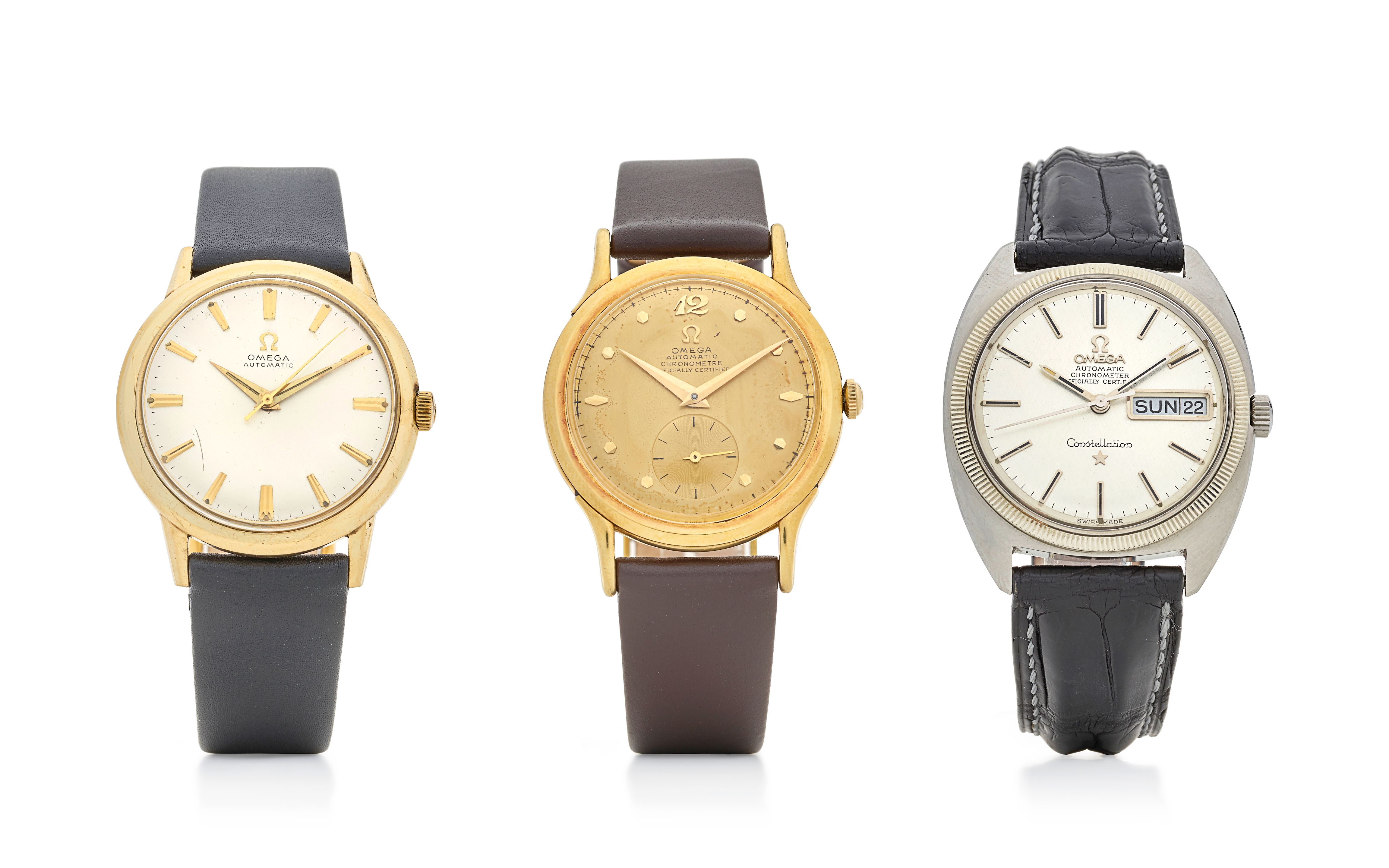 Three Omega wristwatches Ref: LU 6384, Circa 1968