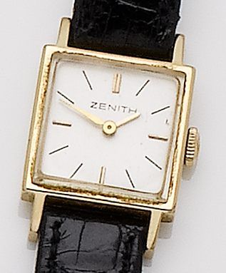 Zenith. A lady's 18ct gold manual wind wristwatchCase No.890338, Movement No.52266658, Circa 1960's