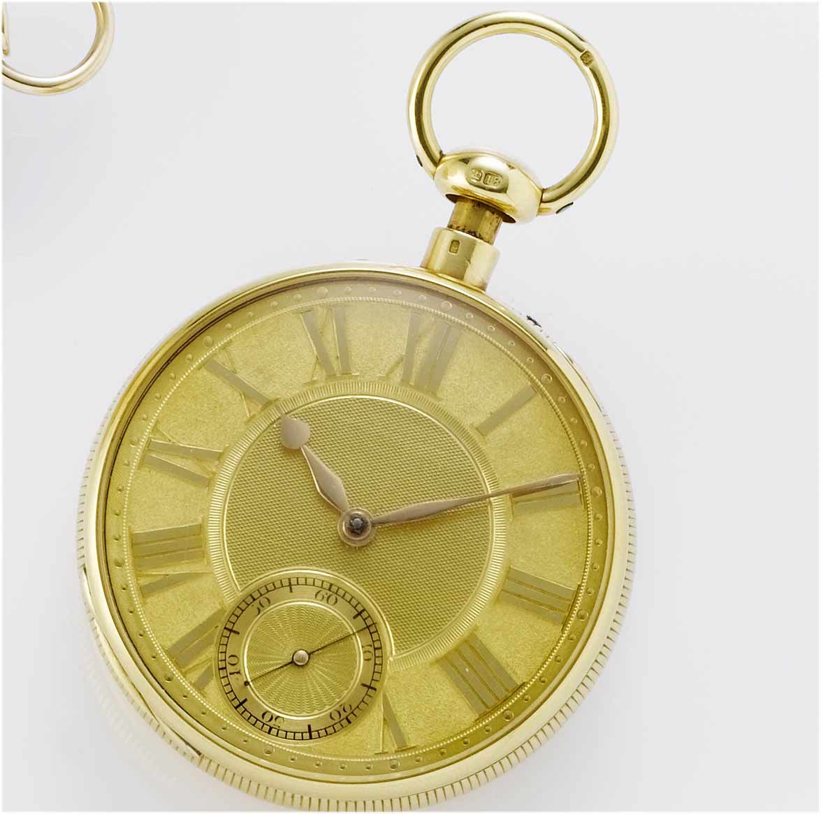 Grayhurst Harvey and Co. A fine early 19th century 18ct gold open face Duplex quarter repeating pocket watch No.4549, London Hallmark for 1819