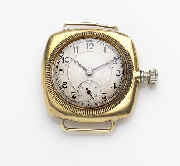 Rolex. An 18ct gold manual wind watch headCase No.20495, Circa 1915