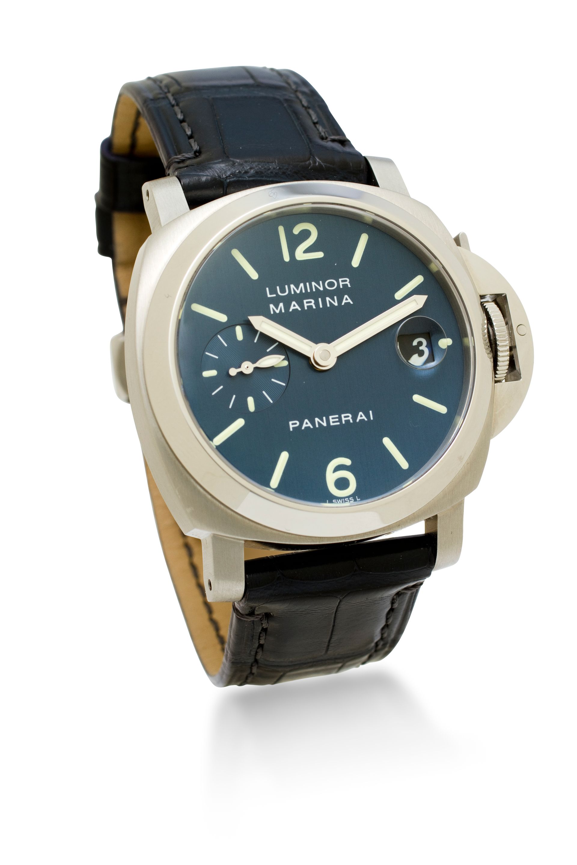 Panerai. A stainless steel automatic wristwatchLuminor Marina, Ref: OP 6560, Case No.BB 1127310, Movement No.375916, No. 392 of 500, sold in 2005