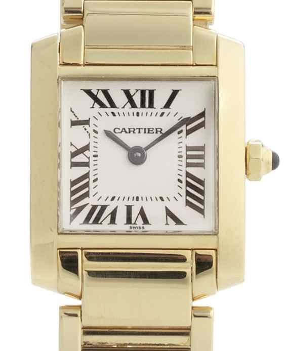 Cartier. An 18ct gold quartz bracelet watch Tank, Case No.CC305738, Recent