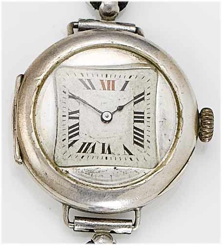 Rolex. A gents silver cased wristwatch London Hallmark for 1934