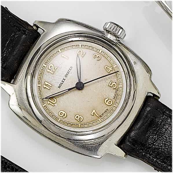 Rolex. A gents rolesium centre seconds wristwatch Oyster, 1940's