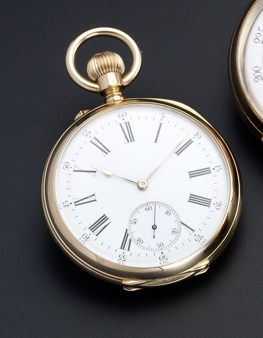 Vacheron Constantin. An 18ct gold open face keyless wind pocket watchNumber 282865, Made 1905