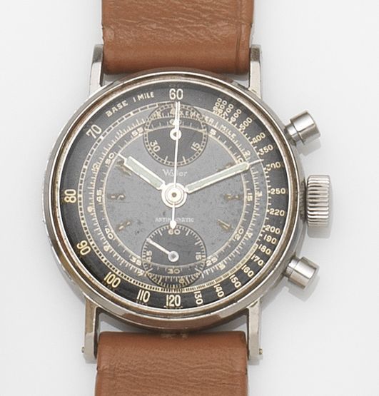 Wyler. A stainless steel manual wind chronograph wristwatchCirca 1940