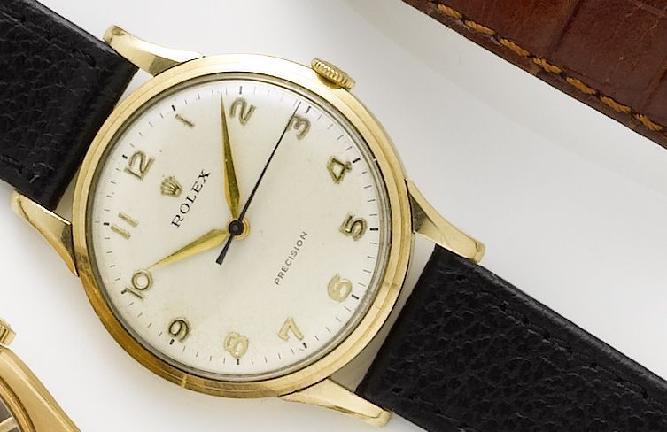 Rolex. A 9ct gold manual wind wristwatchPrecision, Hallmarked Edinburgh 1961