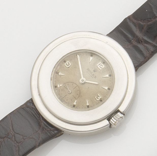 Rolex. An unusual stainless steel manual wind 'lifesaver' wristwatchOyster, Ref:2849, Case No.36597, Movement No.8286, Circa 1936