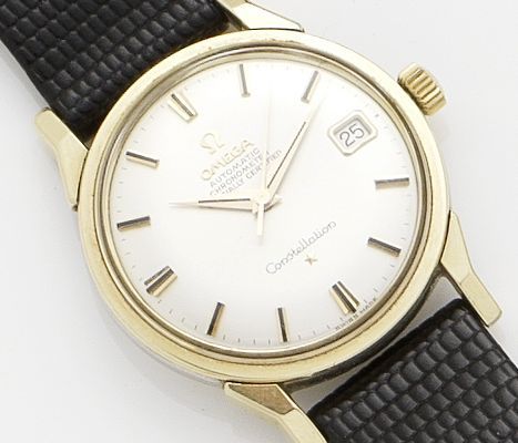 Omega. A gold plated automatic wristwatchConstellation, Movement No.24481111, Circa 1966