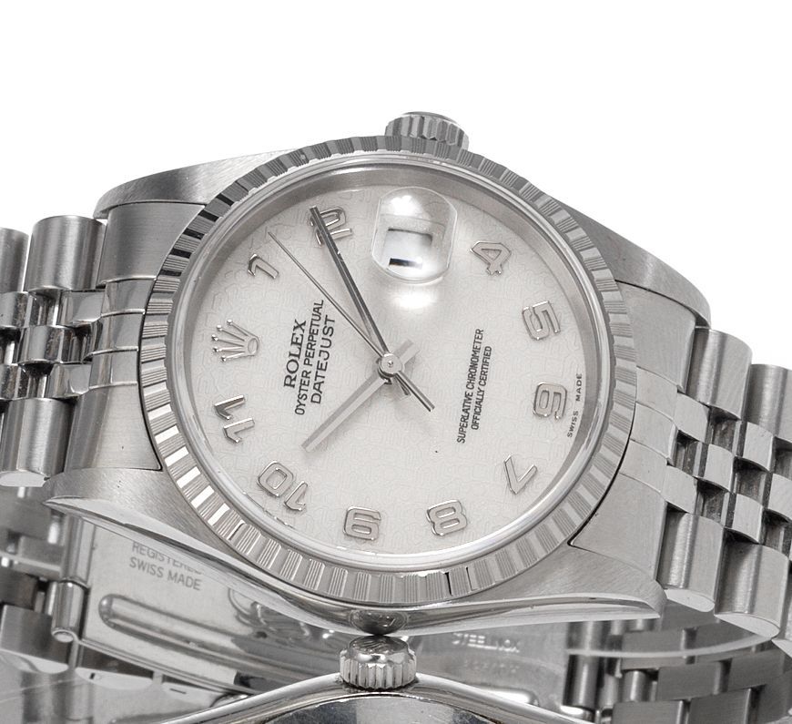 Rolex. A fine stainless steel automatic centre seconds calendar bracelet watchDatejust, Ref:16220, Made in 2003