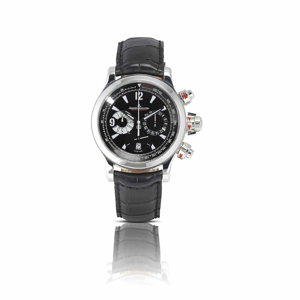 Jaeger-LeCoultre. A fine stainless steel calendar chronograph automatic wristwatchMaster Compressor Chronograph, Ref:146.8.25, Case No.2090, Circa 2007