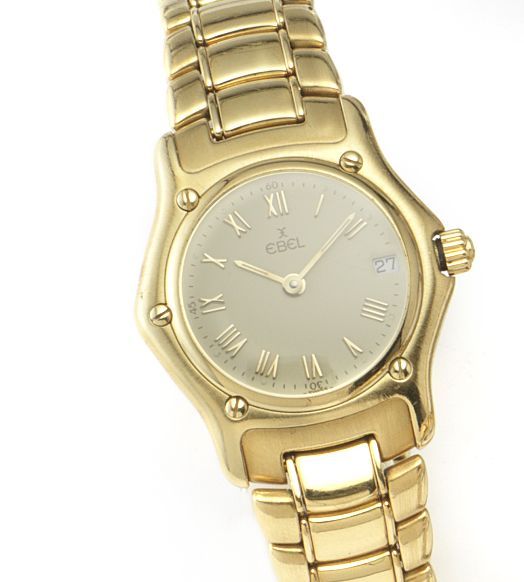 Ebel. A lady's 18ct gold bracelet watchRecent