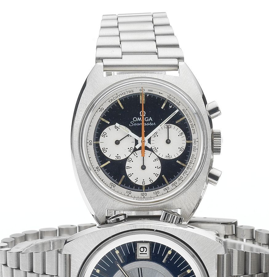 Omega. A stainless steel chronograph bracelet watchRef:145006, 1970's
