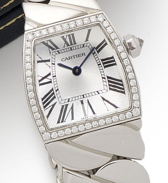 Cartier. An 18ct white gold diamond set bracelet watchLa Dona, Ref:2905, Case No.88581LX, Circa 2010
