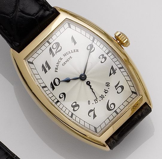 Franck Muller. An 18ct gold wristwatchNo.91, Ref:5850 RET, Recent