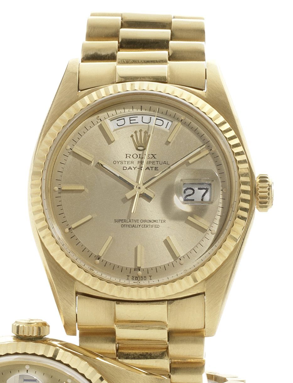 Rolex. An 18ct gold calendar bracelet watchDay-Date, Ref:1803, Case No.2092784, Circa 1967