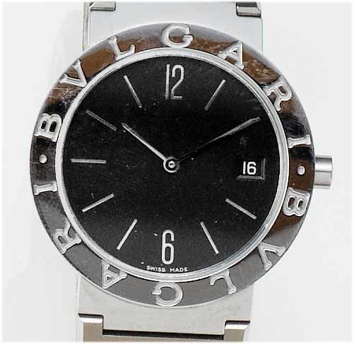 Bulgari. A gents stainless steel calendar bracelet watchRecent