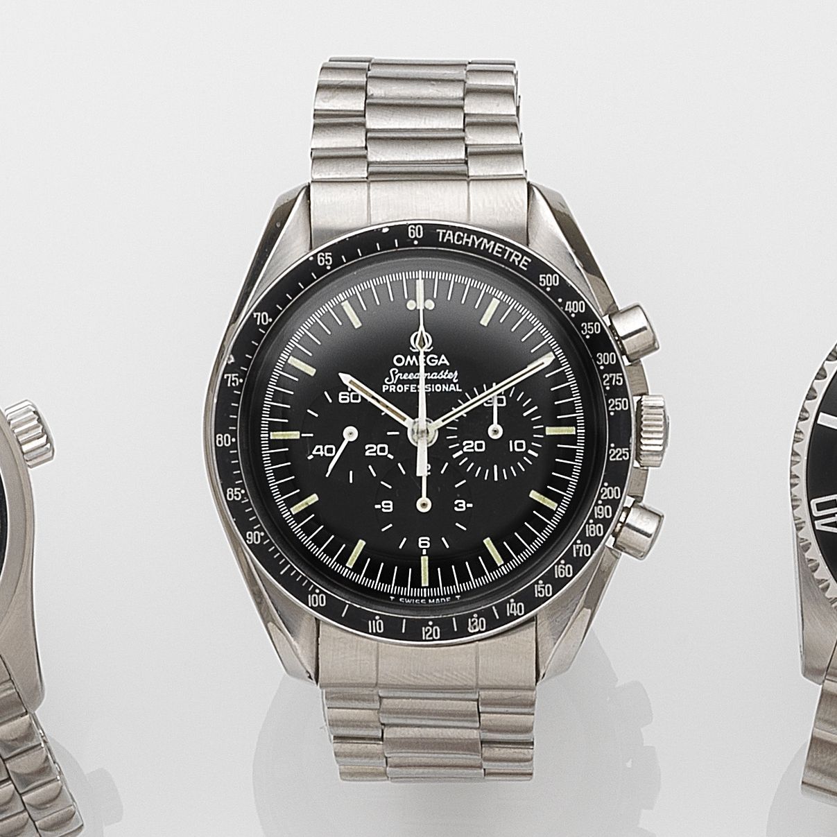 Omega. A stainless steel manual wind chronograph bracelet watchSpeedmaster Professional, Ref:145.022, Movement No.39921170, Circa 1978